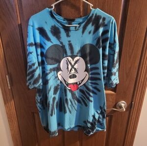 *SOLD* Ice Nine Kills Mickey Mouse Blue Tie-Dye T-Shirt